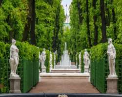 The garden is a beautiful piece of art consisting of several plants and trees alongside different sculptures which grabs the attention of every visito